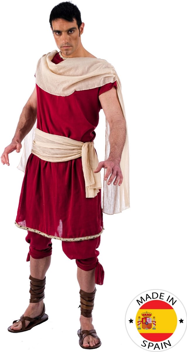 Griekse & Romeinse Oudheid Kostuum | Ook Gij Brutus Romeinse Senator | Man | Maat 56 | Carnaval kostuum | Verkleedkleding